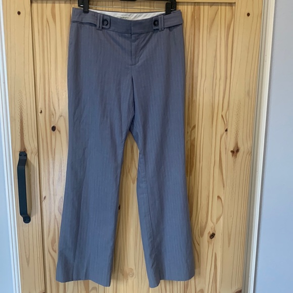 Banana‎ Republic Blue Pinstriped Pants. Size 6 (596) - Picture 1 of 12